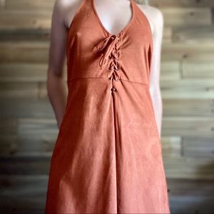 🍂 Burnt-Orange-Colored Dress